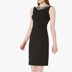 Calvin Klein Pearl Neck dress